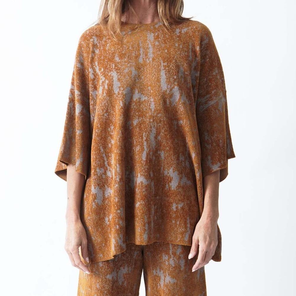 Rachel Comey Vilma SS T-Shirt Top Chenille Jacquard Size XS Old Gold $595 NOWT
